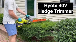 RYOBI 40V HP Brushless 26inch Hedge Trimmer Review [upl. by Muriah]