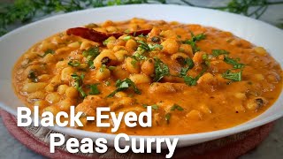 Quick BlackEyed Peas Recipe  Easy Beans Curry [upl. by Yditsahc]