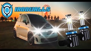 IRONWALLS LED  Install 2015 Fiat 500 Abarth  15 Window Tint [upl. by Malliw]