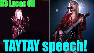 Taylor Swift gives EMOTIONAL speech at N3 Eras Tour Another attendance record broken [upl. by Cohen248]