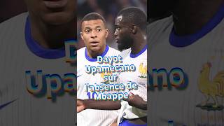 ⚽ Dayot Upamecano sur labsence de Mbappe ⚽ mbappe realmadrid [upl. by Lubet]