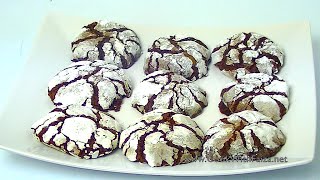 CHOCOLATE CRINKLE COOKIES COOK WITH FAIZA [upl. by Alya907]