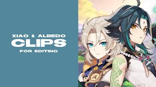 xiao amp albedo clips for editing [upl. by Niwrehs]