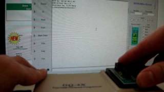 ADP030 FWHLPC BIOS PLCC32 adapter on GQ4X Programmer SST 49LF002A [upl. by Ahsilra]