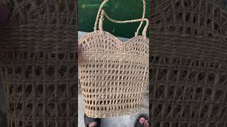 Woven seagrass hand bag oasis seagrass beach bag  Natural hand bag handsbags [upl. by Lohse]