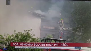 POŽAR O Š BISTRICA PRI TRŽIČU 05 06 2024 [upl. by Giddings]