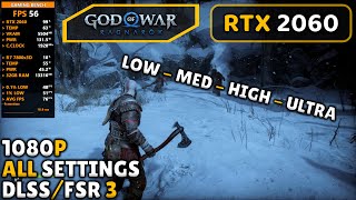 RTX 2060  God Of War Ragnarok  1080P All Settings  DLSSFSR 3 OnOff [upl. by Maxia]