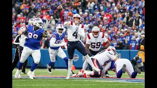 Bailey Zappe  Every Completed Pass  New England Patriots  Buffalo Bills  NFL Week 17 2023 [upl. by Ybba]