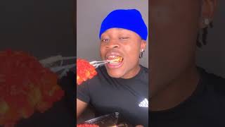 Spicy Korean corn dogs shorts tiktok challenge corndog [upl. by Sitruc448]