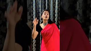 shreyanka patil dance in gulabi sadi  indian cricketer  RCBION  WPL  newsong love rcb [upl. by Kotto203]