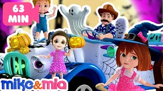 Halloween Songs for Kids Children Toddlers  Haunted House  Best Nursery Rhymes by Mike and Mia [upl. by Ahsinrat58]