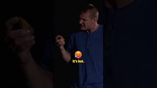 Gronks wing spike A truly ICONIC Hot Ones moment 🏈 [upl. by Arlon]