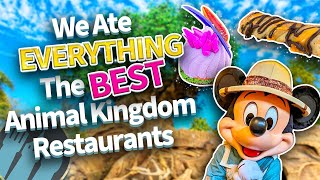 We’ve Eaten at Every Animal Kingdom Restaurant These Are the BEST [upl. by Ruenhcs]