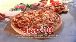 Papa Johns BUZZER BEATER Large Pizza for only 10 [upl. by Hurwit753]