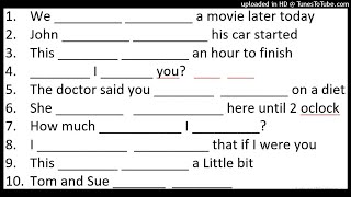 modal verbs listening exercise [upl. by Ronym]