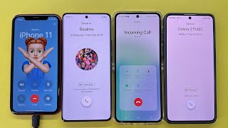 iPhone 11 Pro Incoming Call Realme 11 ProSamsung Z Flip5Poco X6 [upl. by Blancha]