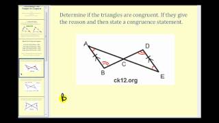 Determining If Two Triangles are Congruent [upl. by Brom]