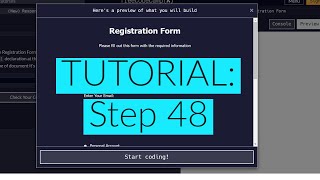 freeCodeCamp  Learn HTML Form Step 48 [upl. by Anegal163]