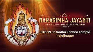 Sri Narasimha Jayanti 2024  Sri Narasimha Yajna  Abhisheka  ISKCON Bangalore [upl. by Perrie]