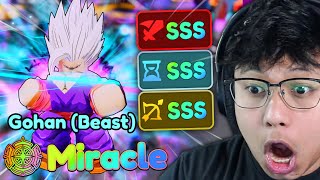 Miracle GOHAN BEAST SSS Max Stats Showcase is OVERPOWERED [upl. by Endo]