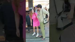 Funny prank get bag on girl staged funny comedy shorts [upl. by Abas]