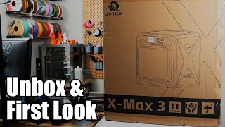 Qidi Tech XMax 3 CoreXY 3D Printer Unbox And First Print [upl. by Enomaj]