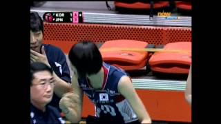 2012世界女排大獎賽韓國站日本對韓國 FIVB World GP Japan VS Korea [upl. by Navlys]