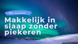 Makkelijk in slaap zonder piekeren  Geleide slaapmeditatie om gedachten en gevoelens los te laten [upl. by Bee]