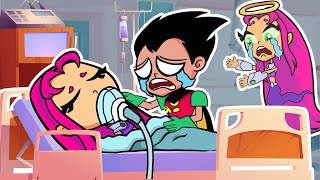 When Robin Stole Ravens Cloak  Teen Titans GO  cartoonnetworkuk [upl. by Wolfy]