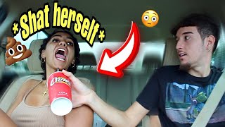 PUTTING LAXATIVES IN MY GIRLFRIEND DRINK PRANK She Cried [upl. by Morez]