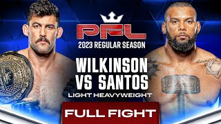 Rob Wilkinson vs Thiago Santos  PFL 1 2023 [upl. by Sirak]