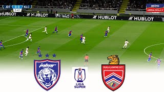 🔴JDT vs KL CITY FC LIVE HARI INI LIGA SUPER MALAYSIA 2023 ⚽ LIVE JDT VS KL CITY ⚽ FOOTBALL GAMEPLAY [upl. by Teyugn]