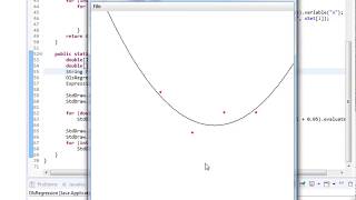 Java  Regressione lineare mediante metodo dei minimi quadrati [upl. by Corrina]