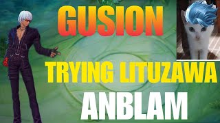 GUSION  BEST ANBLAM  LITUZAWA  MONTAGE  GLOBAL TOP 1 ONE SHORT [upl. by Adnalor]