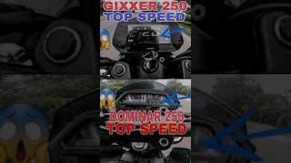 Suzuki Gixxer 250 VS Dominar 250 Top speed 🥵🔥 motos viral shorts moteros gixxer250 dominar250 [upl. by Malas267]