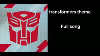 transformers theme full song [upl. by Yrtnahc144]