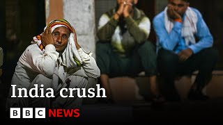 India Police investigating crush that killed 121  BBC News [upl. by Conn958]