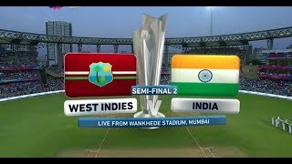 ICC T20 SemiFinal 2  India vs West Indies  Full Match  2016 [upl. by Eiffub]