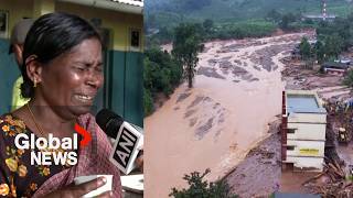 quotIve lost everythingquot India landslide survivors search for missing as death toll rises over 150 [upl. by Orth]