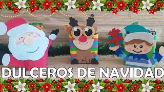 Como hacer Dulceros De Navidad  Dulceros Navideños [upl. by Herold882]