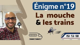 Énigme n°19  LA MOUCHE ET LES TRAINS [upl. by Eylhsa]