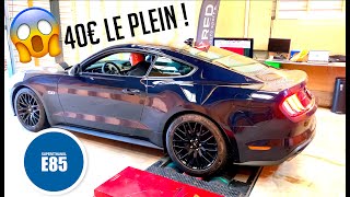 Cette Ford Mustang GT V8 roule à léthanol E85  🏎⛽️ [upl. by Boni11]