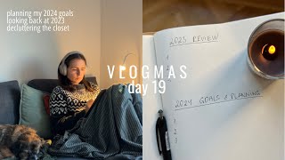 VLOGMAS Day 19 I planning and goal setting for 2024 [upl. by Ridley]