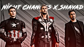 Night Changes X Shayad FtThe Trio  Night Changes X Shayad Avengers Edit Status  marvel avengers [upl. by Palgrave795]