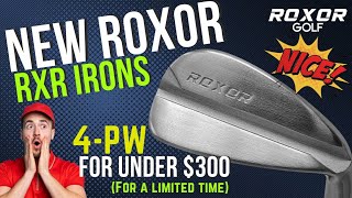 FIRST LOOK  New Roxor Golf RXR Irons Set 4PW Playing 9 Holes [upl. by Llednew925]