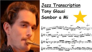 Tony Glausi Transcription  Sabor a Mi [upl. by Ahsinert889]