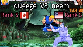 Street Fighter III 3rd Strike queege CA Rank S vs neem US Rank S [upl. by Ahsa]