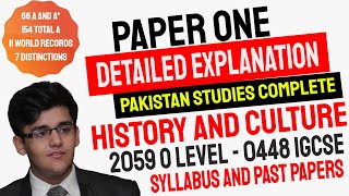 Comprehensive Coverage of Pakistan Studies  The History and Culture of Pakistan  O level  IGCSE [upl. by Honna]