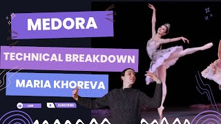 Medora Variation Le Corsaire  Maria Khoreva Technical Breakdown [upl. by Ambrosia]