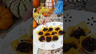 These decadent flourless pumpkin brownies are the ultimate fall treat 🍫🎃 [upl. by Kotick]